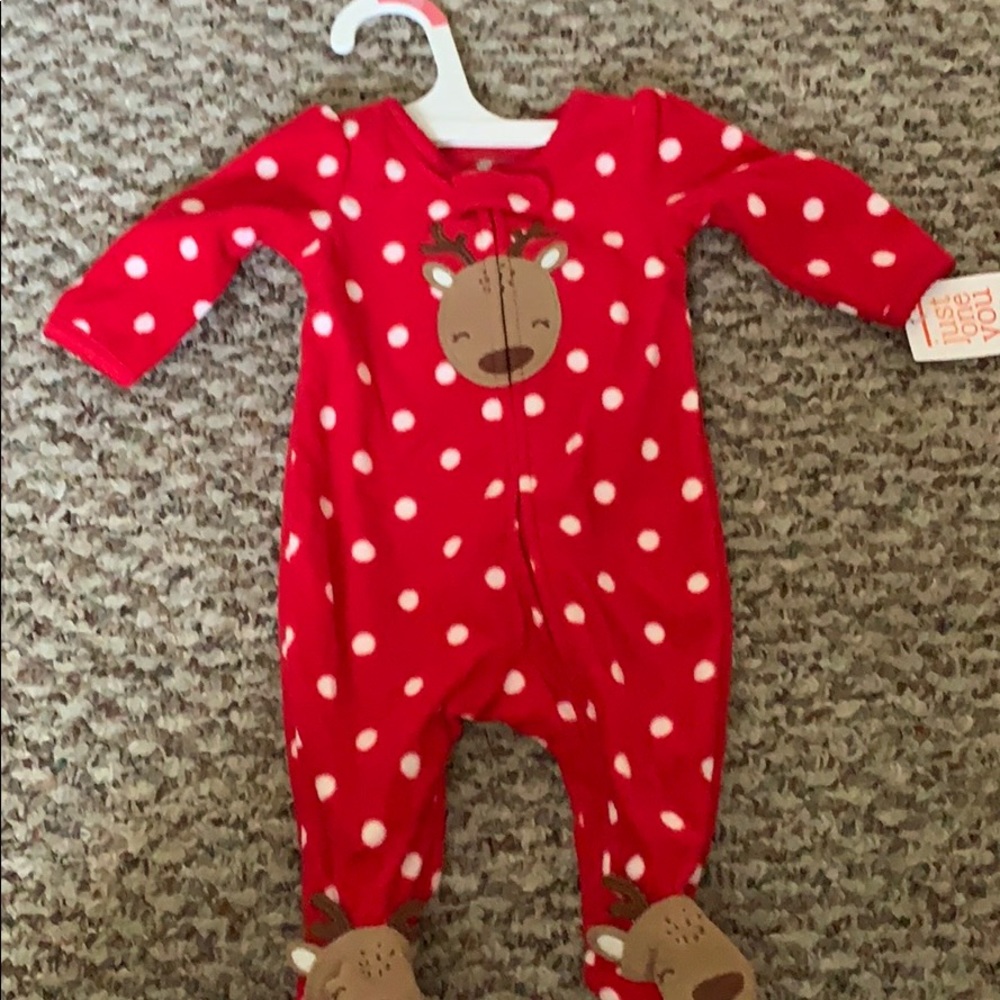 Newborn fleece pajamas